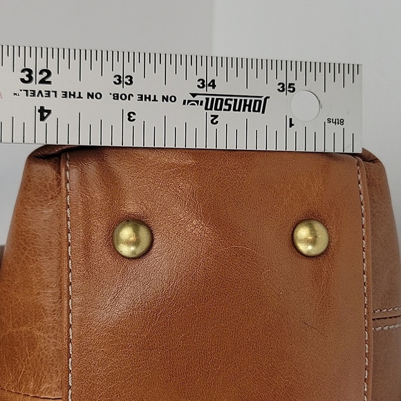 Tignanello Large Leather Shoulder Bag Brown 13" Wide x 10" Tall x 4" Deep - Picture 6 of 16